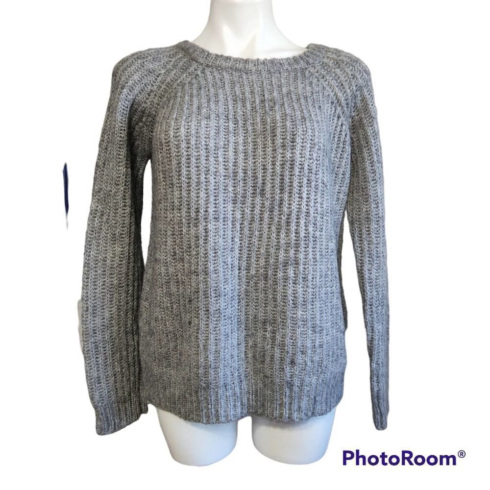 Forever 21 sweater M Gray Ribbed